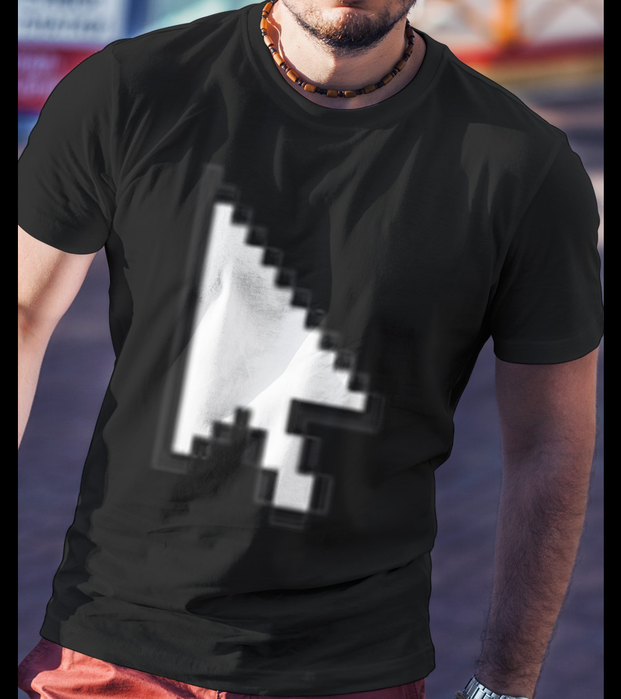 Pixelated White Arrow Cursor T-Shirt