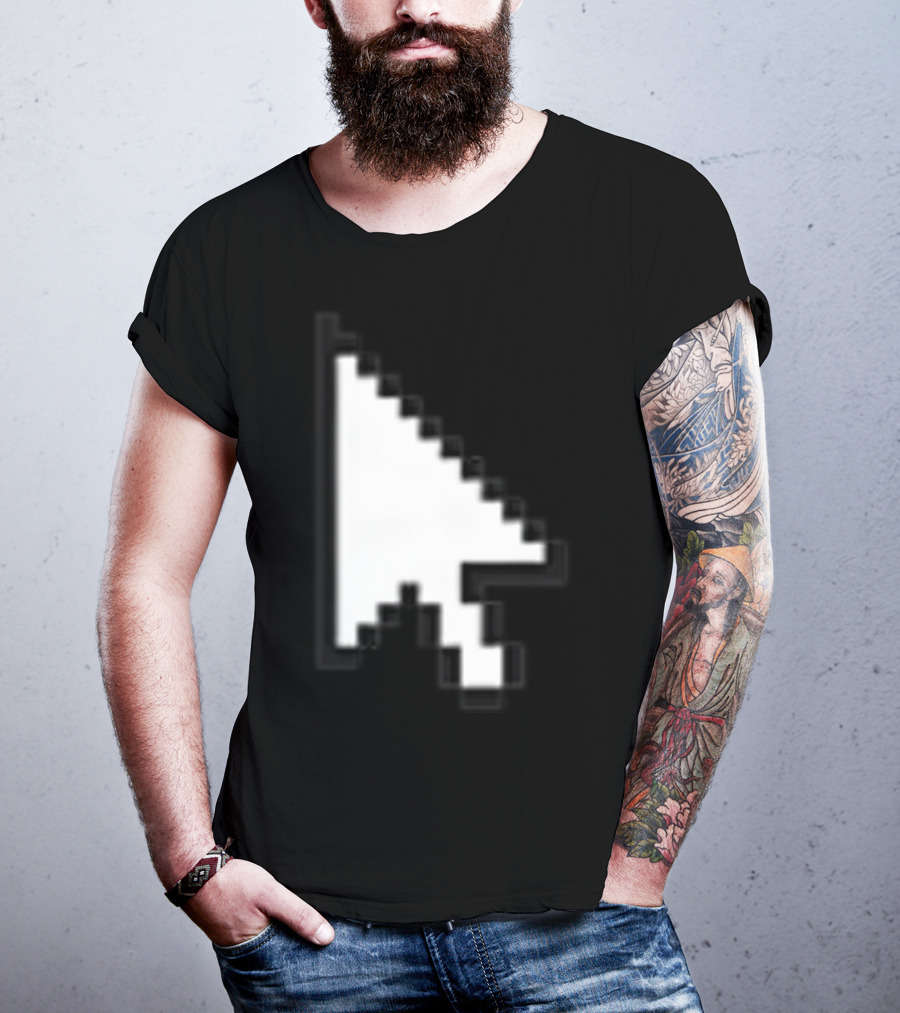 Pixelated White Arrow Cursor T-Shirt