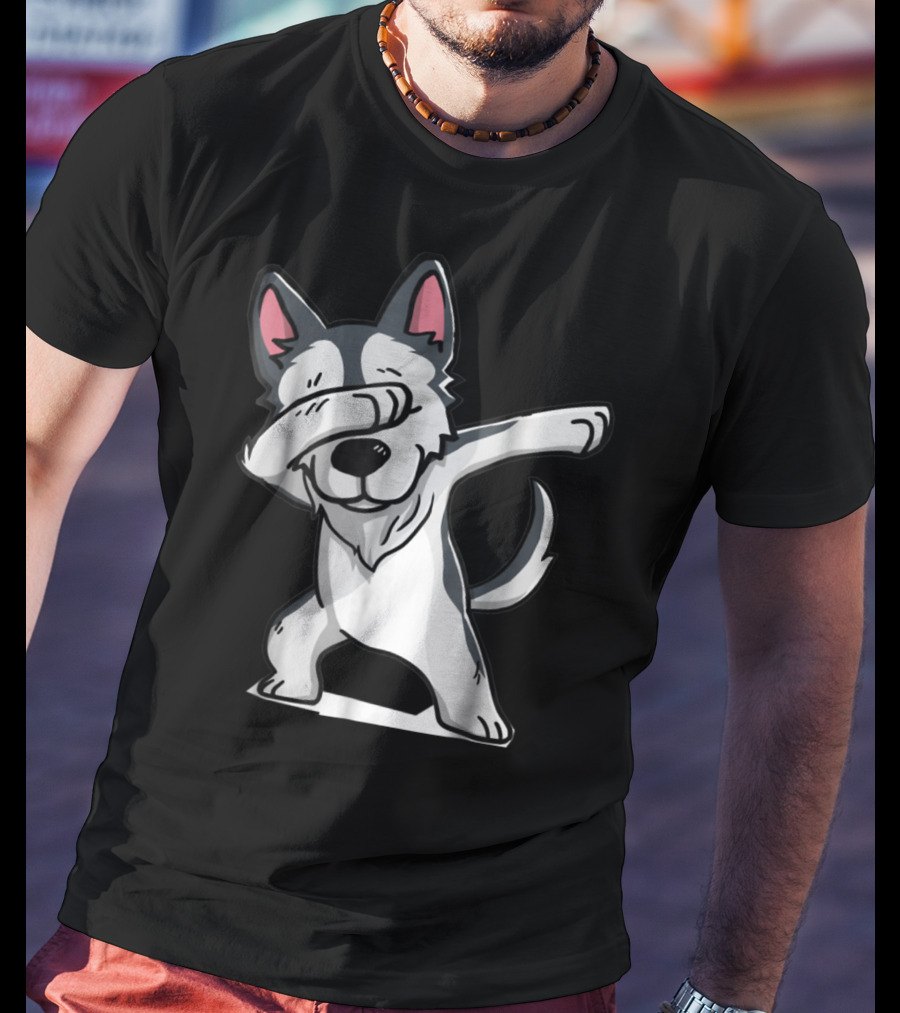 Cute Funny Dabbing Wolf Dab T-Shirt