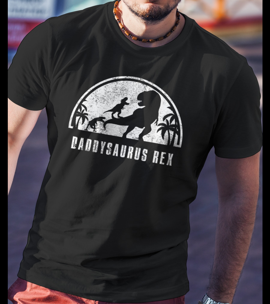 Daddysaurus Rex Dinosaur Family T-Shirt