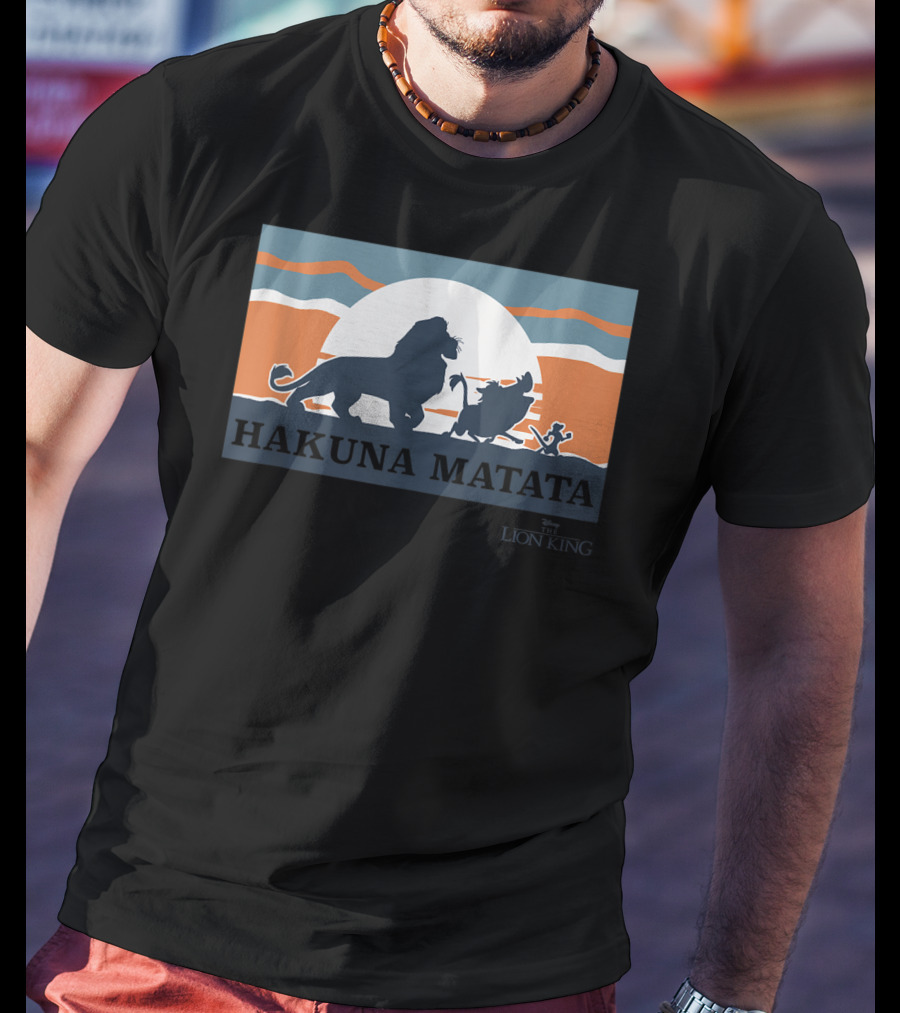 Hakuna Matata Disney The Lion King Sunset T-Shirt
