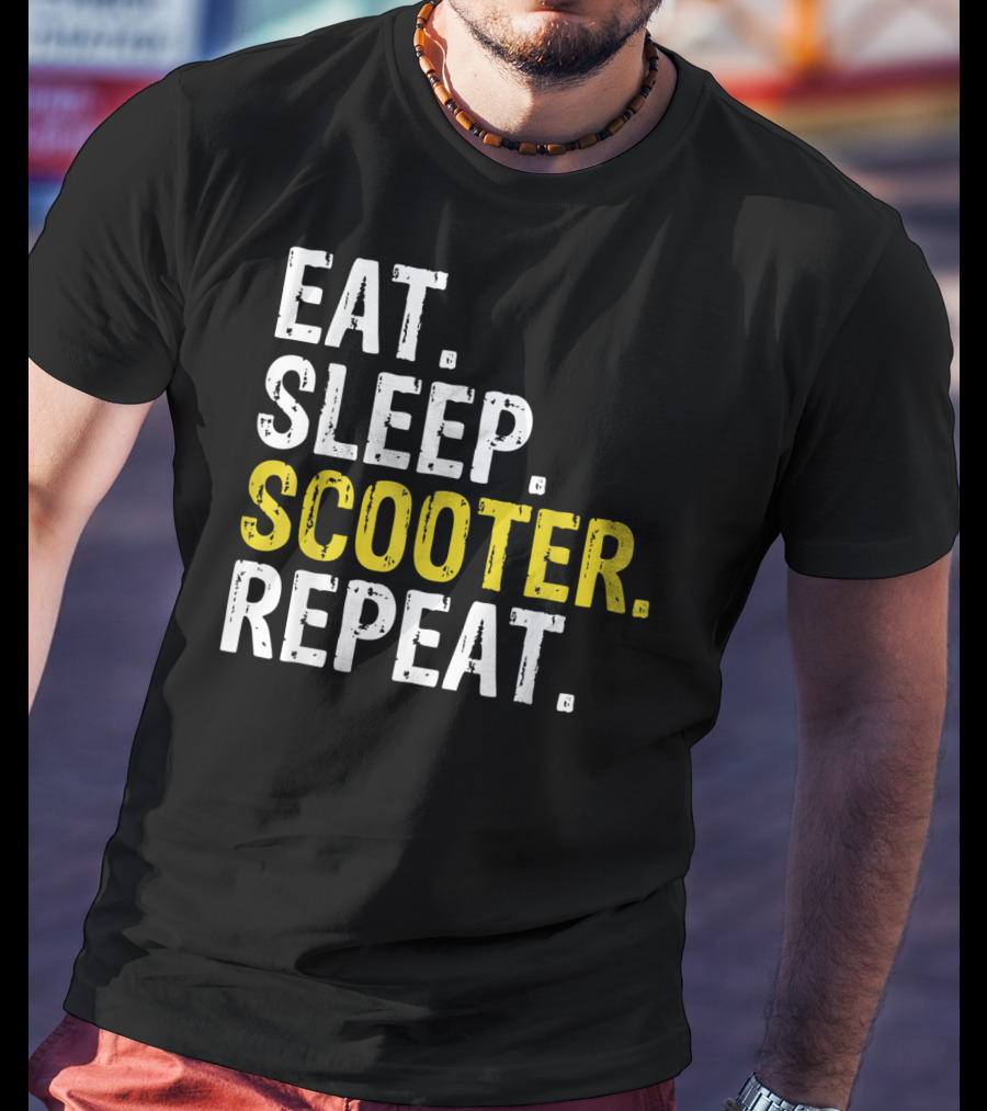 Eat Sleep Scooter Repeat T-Shirt