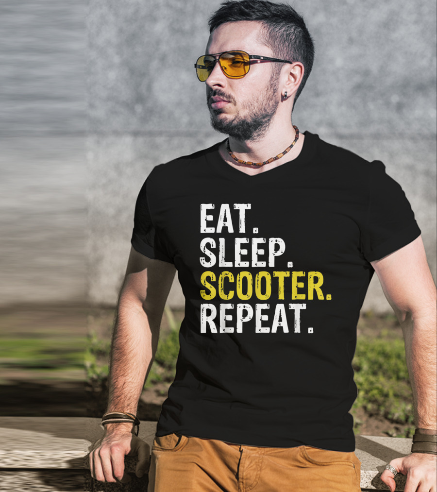 Eat Sleep Scooter Repeat T-Shirt