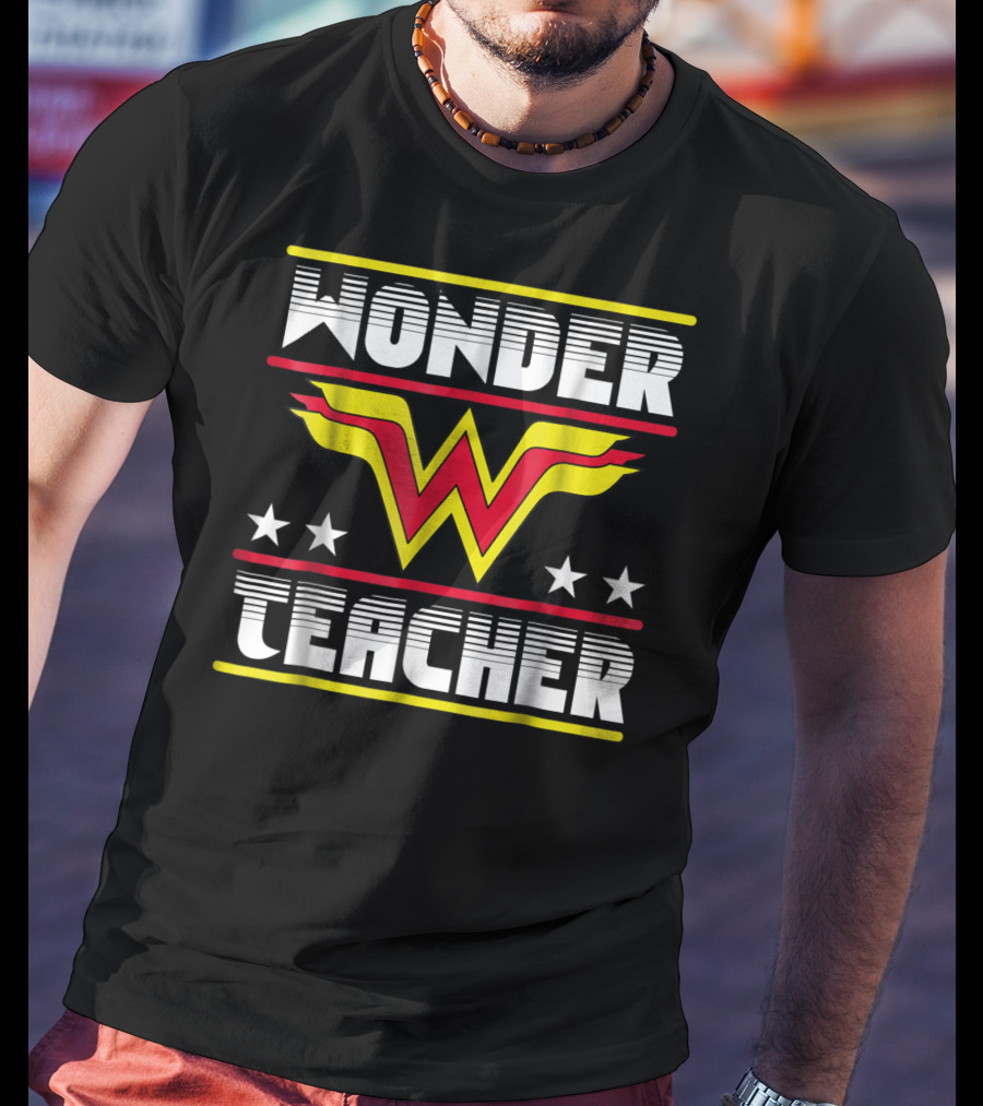 Wonder Teacher Stars W T-Shirt