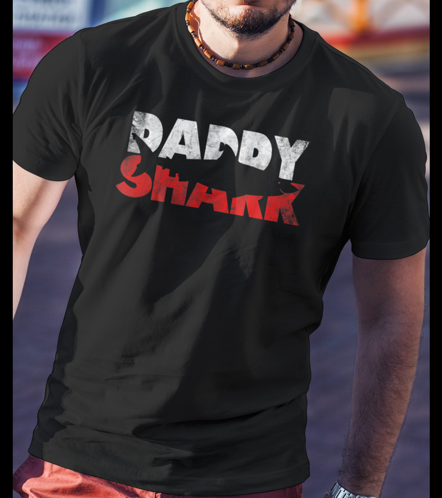Daddy Shark From Wife Son Daughter Father's Day Family Matching T-Shirt