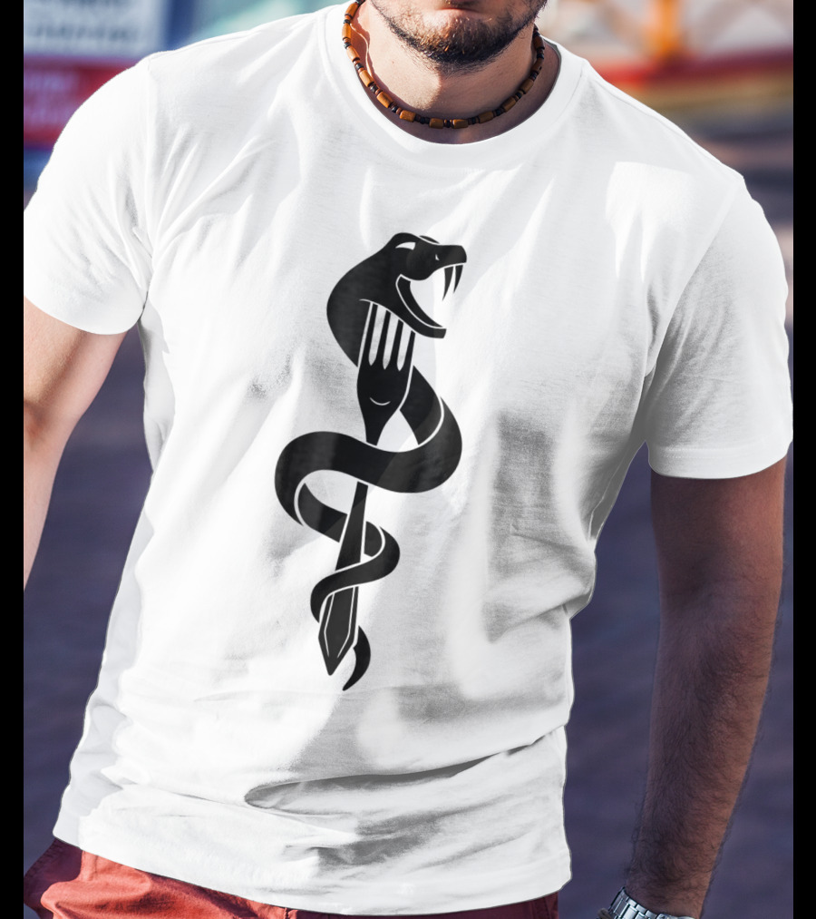 Hey Fatty Stop Eating Just Stop Eating Snake Wrapped Around Fork T-Shirt