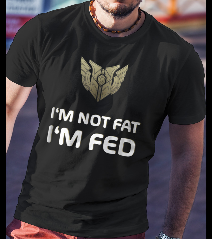 I'm Not Fat I'm Fed Mastery Level 7 Winged T-Shirt