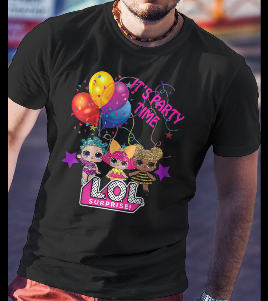 LOL Surprise It's Party Time Balloons And Characters T-Shirt