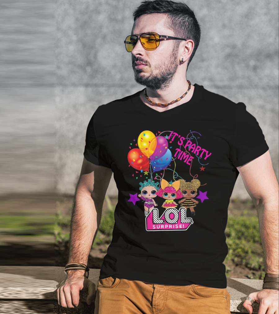 LOL Surprise It's Party Time Balloons And Characters T-Shirt