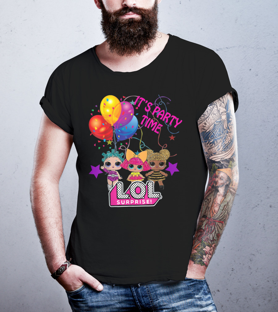 LOL Surprise It's Party Time Balloons And Characters T-Shirt