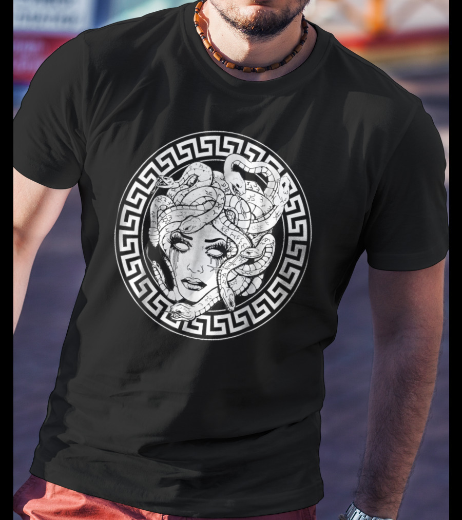 Awesome Medusa Greek Mythology Head Snake T-Shirt