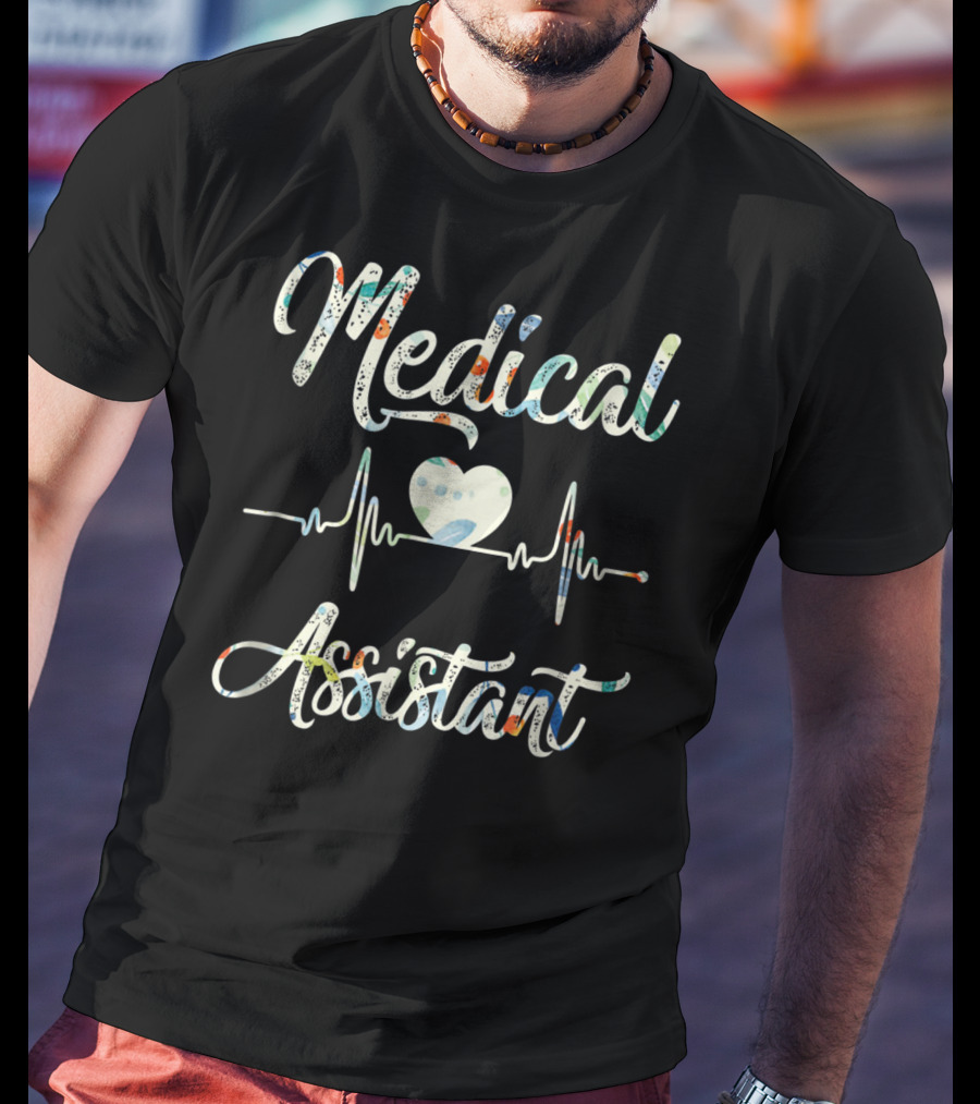 Medical Assistant Heart EKG T-Shirt