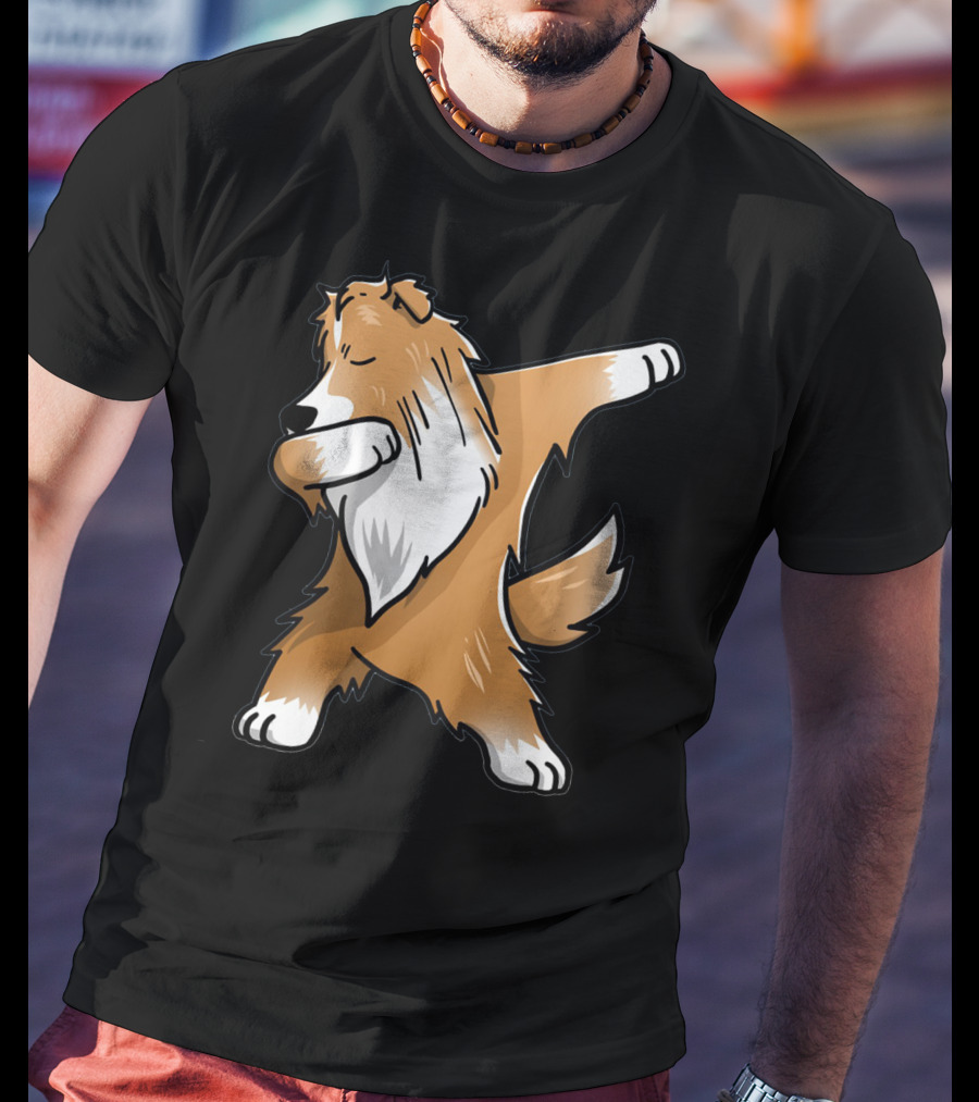 Shetland Sheepdog Sheltie Dabbing Dab Pose T-Shirt