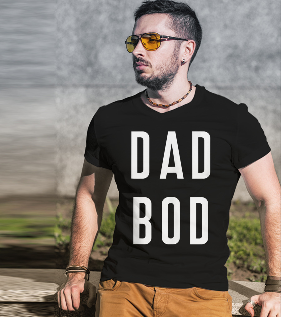 Dad Bod Gym Workout Fitness Yoga T-Shirt