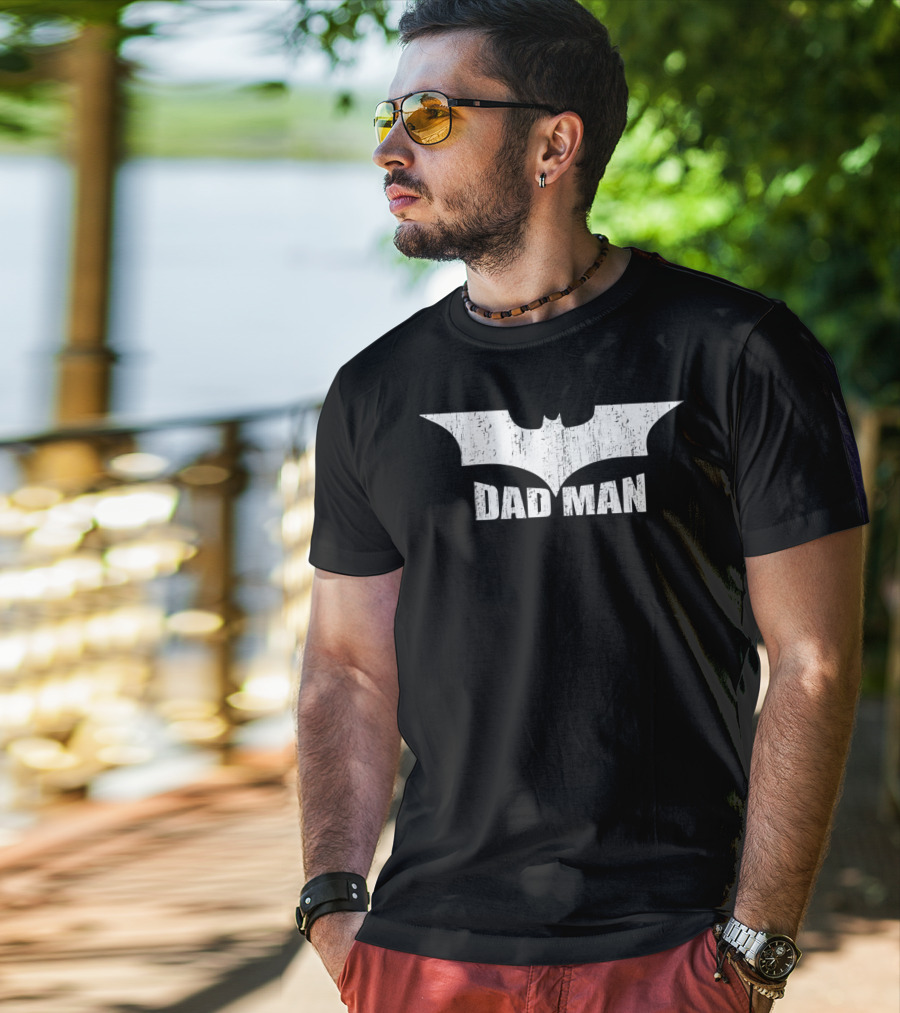 Dadman Bat Symbol Proud Of My Daddy Father's Day T-Shirt
