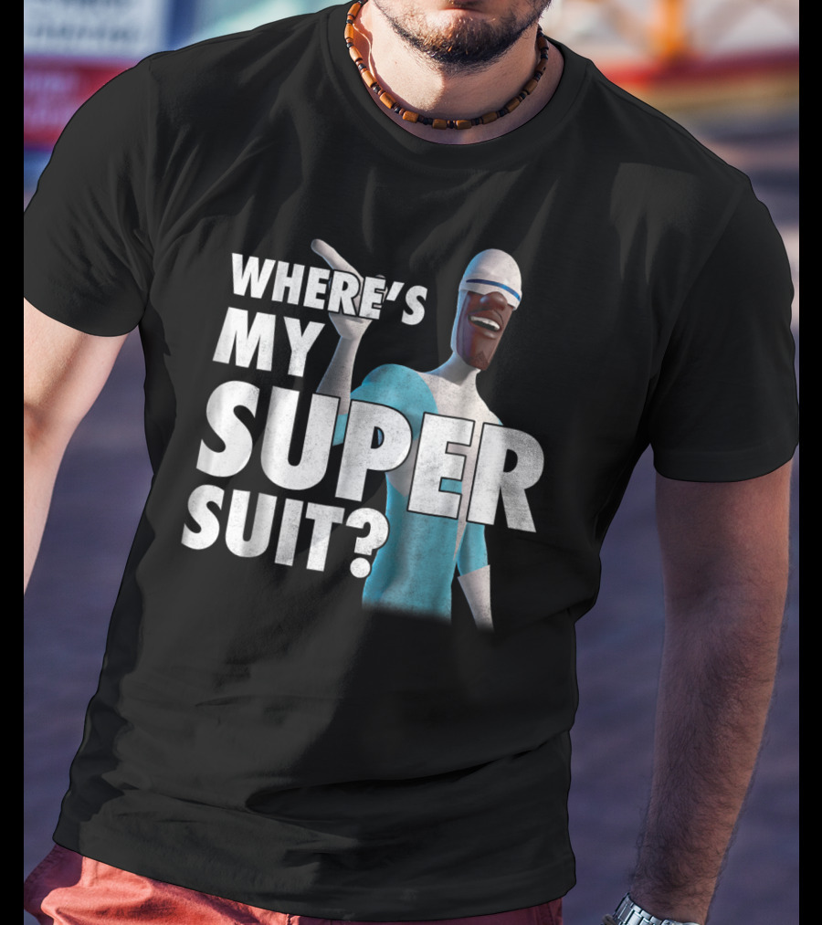 Disney Pixar Incredibles Frozone Where's My Super Suit? T-Shirt