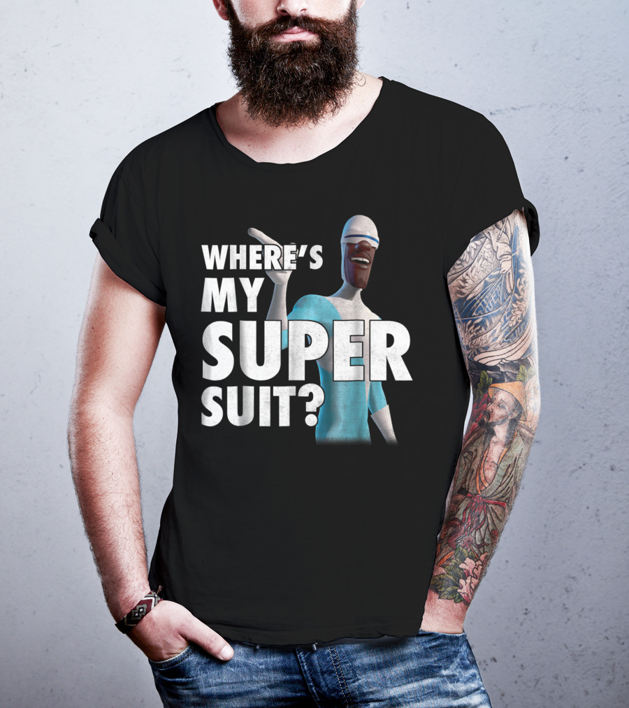 Disney Pixar Incredibles Frozone Where's My Super Suit? T-Shirt