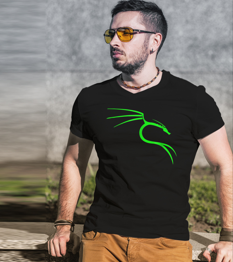 Kali Linux Dragon Cool Hacker Nerd T-Shirt