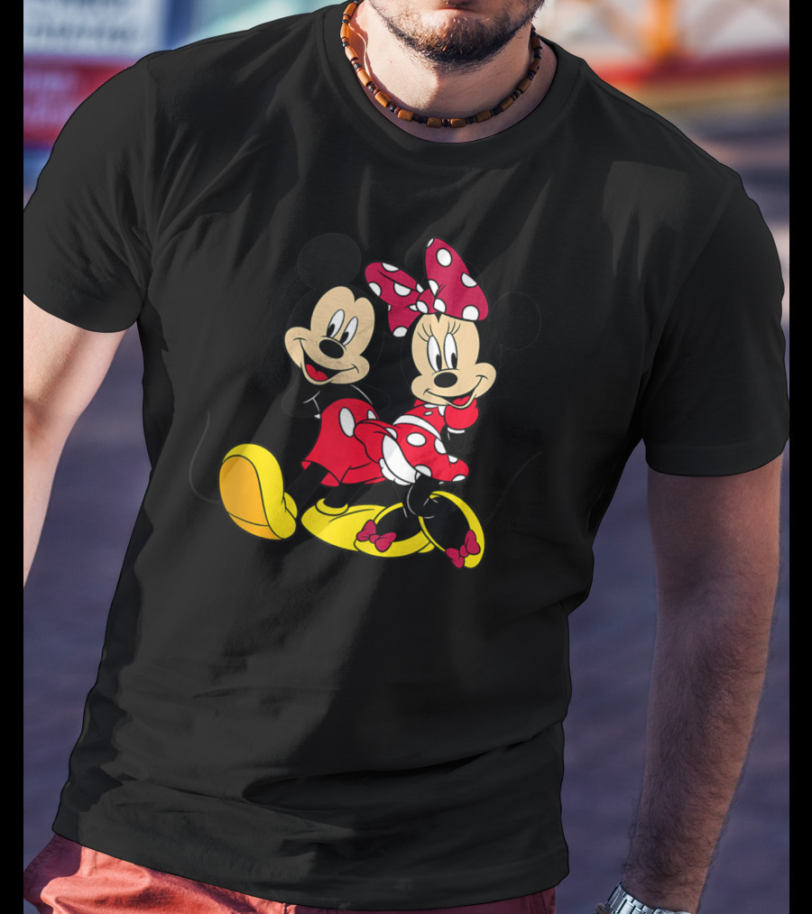 Disney Big Mickey Mouse And Minnie Mouse Classic T-Shirt