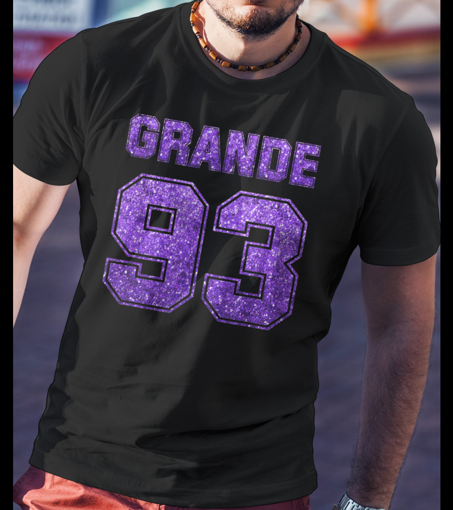 Grande 93 Purple Glitter Deluxe T-Shirt