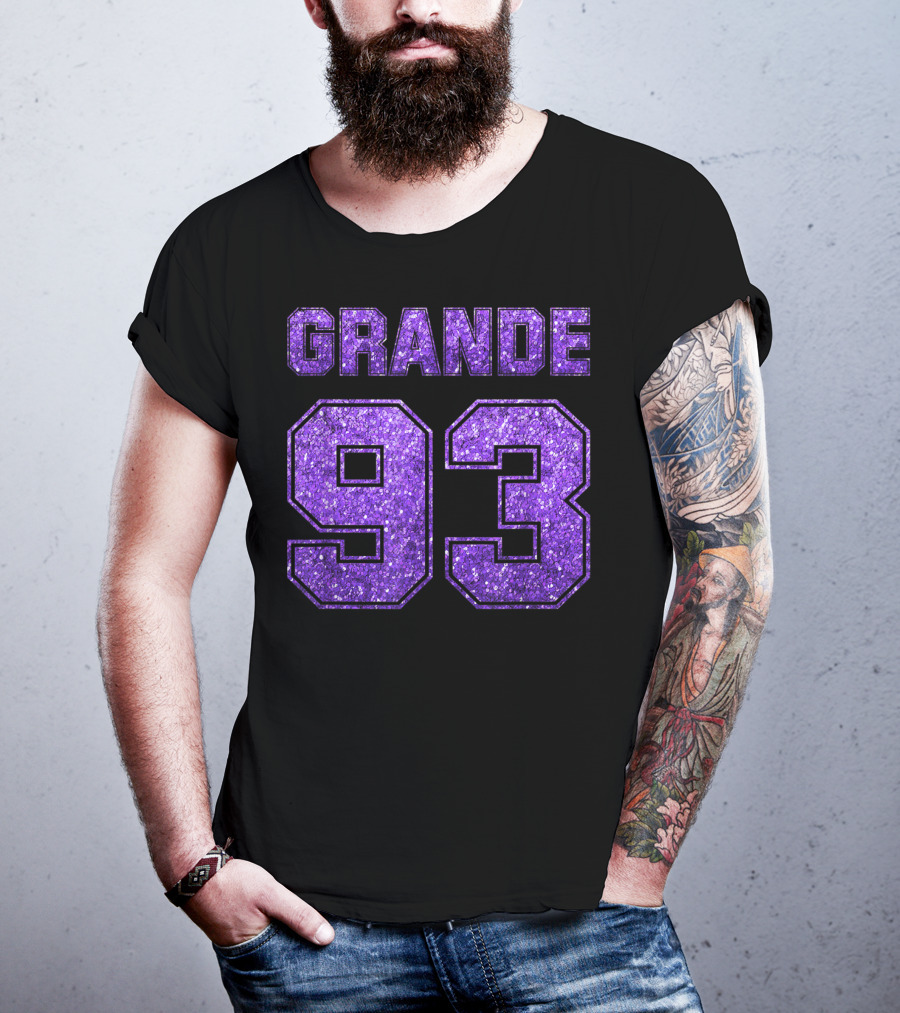 Grande 93 Purple Glitter Deluxe T-Shirt