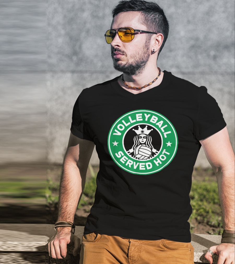 Volleyball Served Hot Starbucks T-Shirt