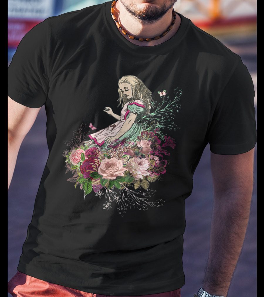 Alice In Wonderland Floral Bouquet T-Shirt