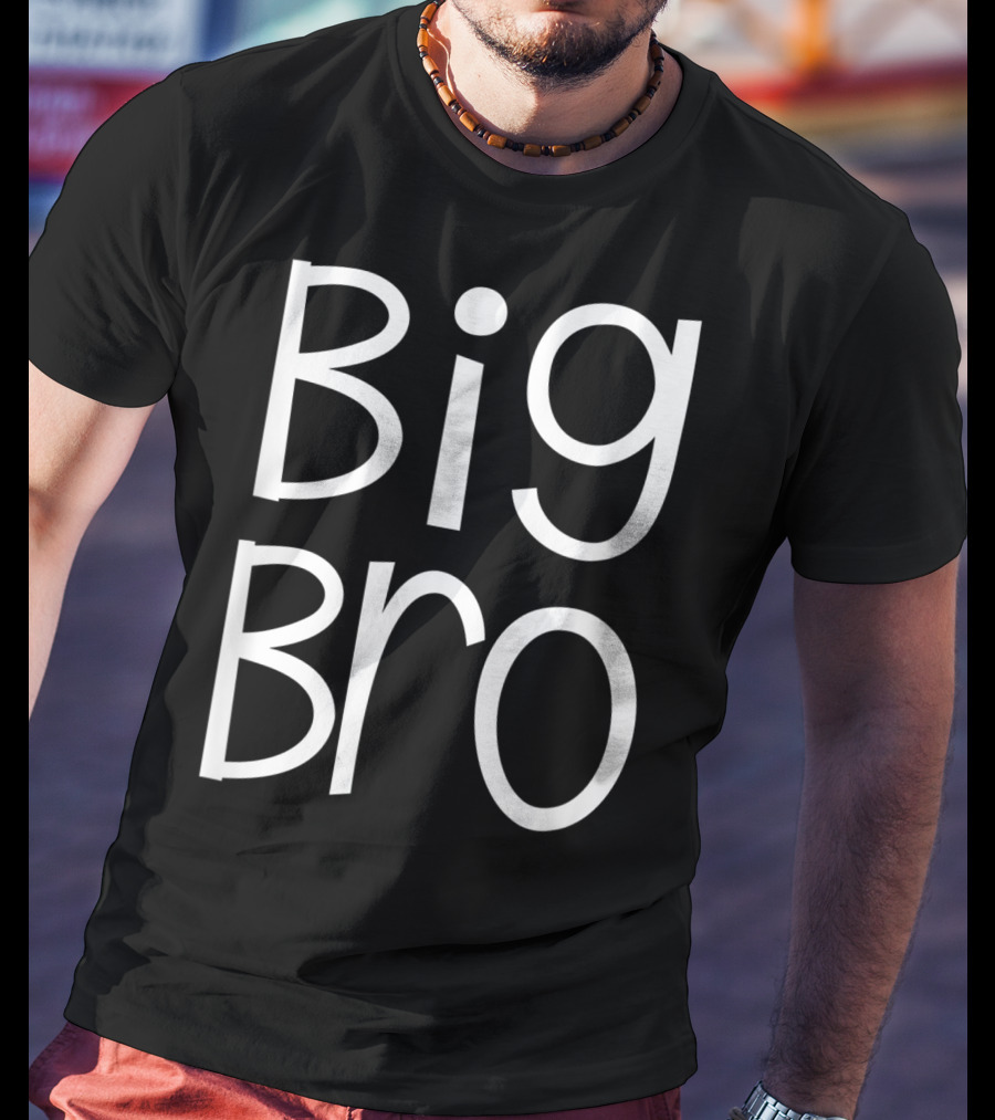 Big Bro Kids Older Brother Boys Siblings Day T-Shirt