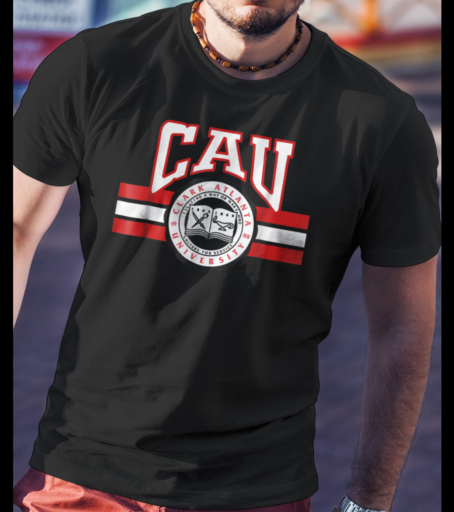 Clark Atlanta University CAU 1988 HBCU College For Service Seal T-Shirt