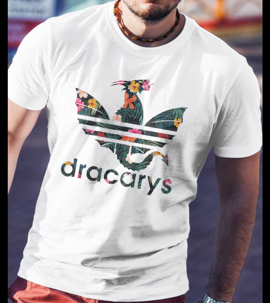 Dragon Lover Dracarys Floral Tropical T-Shirt