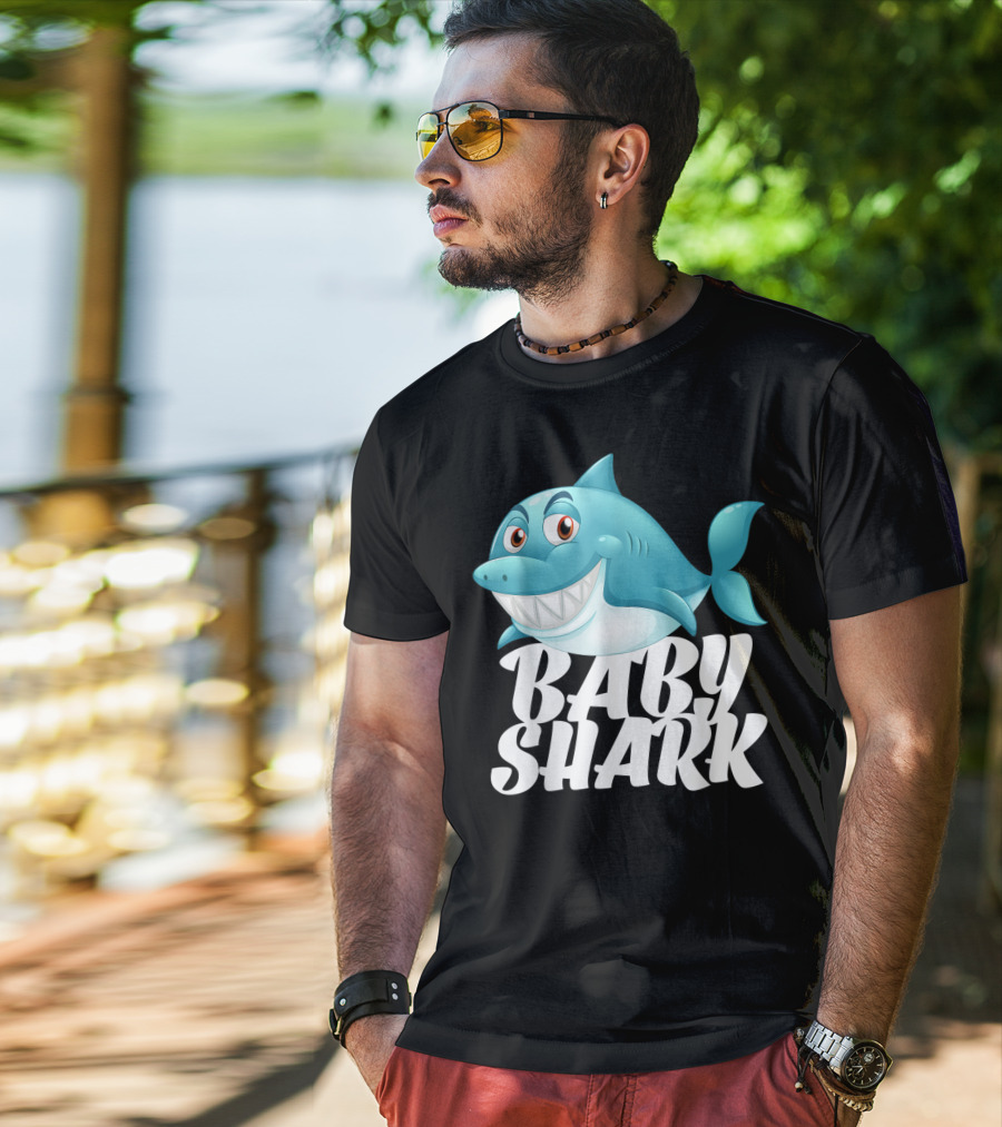 Baby Shark Lovers I Love Sharks T-Shirt