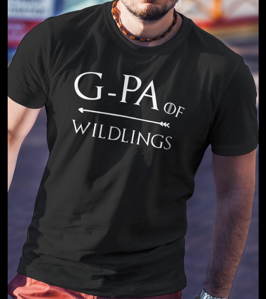 G PA Of Wildlings Novelty Text With Arrow And Fantasy T-Shirt