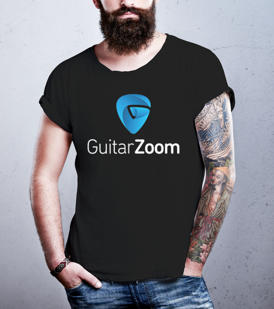 GuitarZoom Pick Pocket Guitar Players Emblem T-Shirt