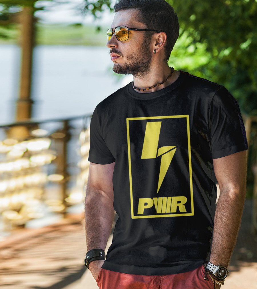 PWR Hazard Bolt Lightning T-Shirt