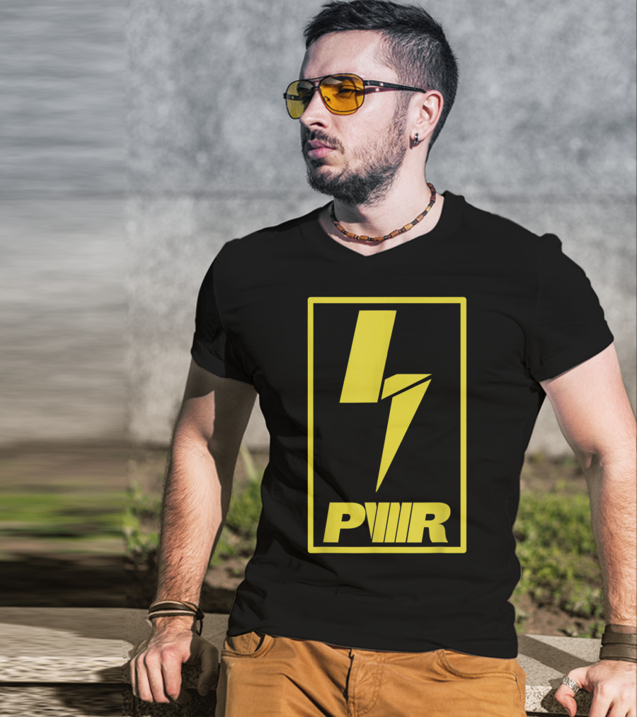 PWR Hazard Bolt Lightning T-Shirt