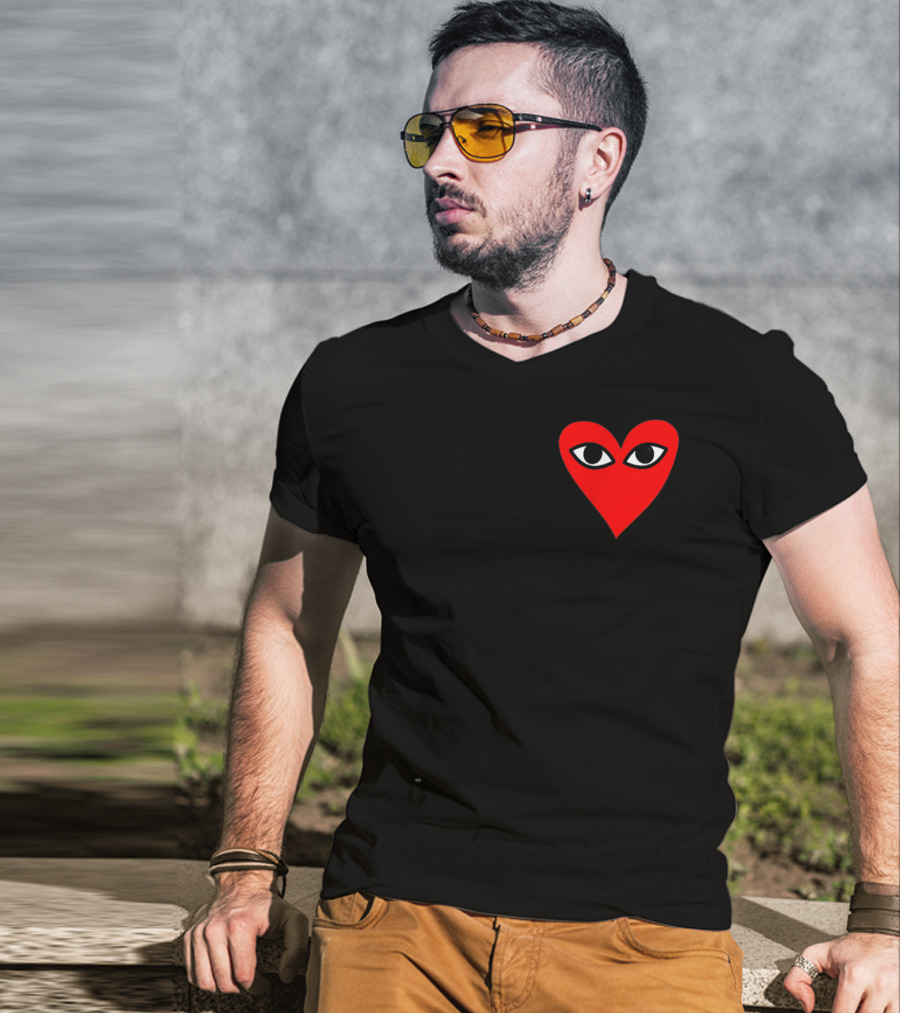 Heart For Comme Des Garçons Red Eye T-Shirt