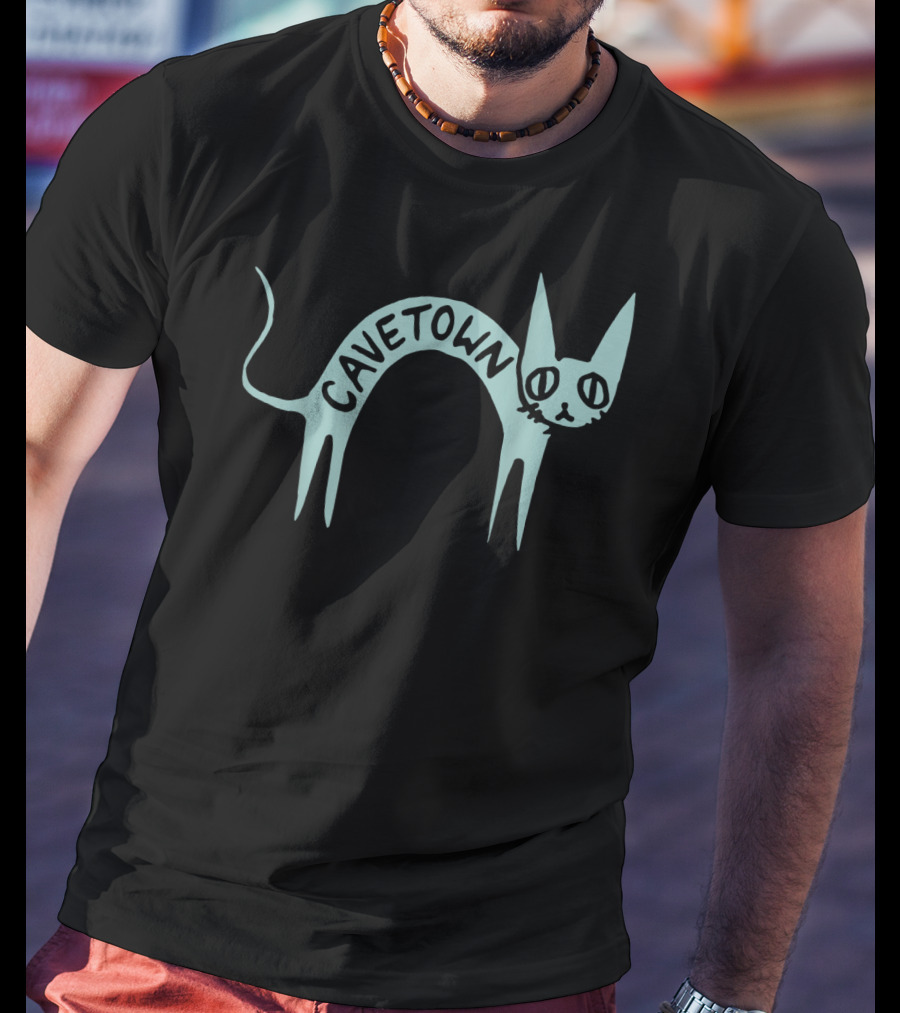 Cavetown Arched Fig Cat Drawing T-Shirt