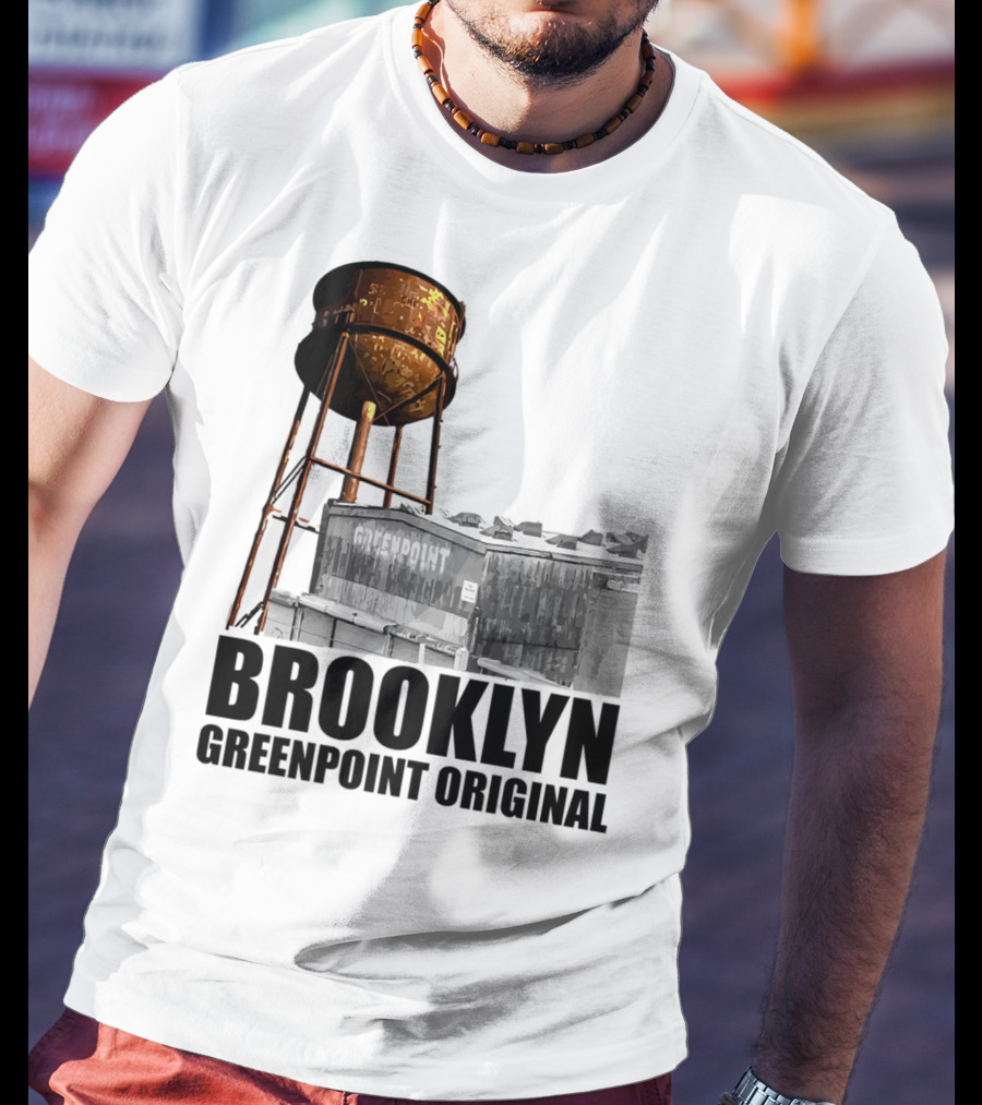 Brooklyn Greenpoint Original Water Tower Skyline T-Shirt