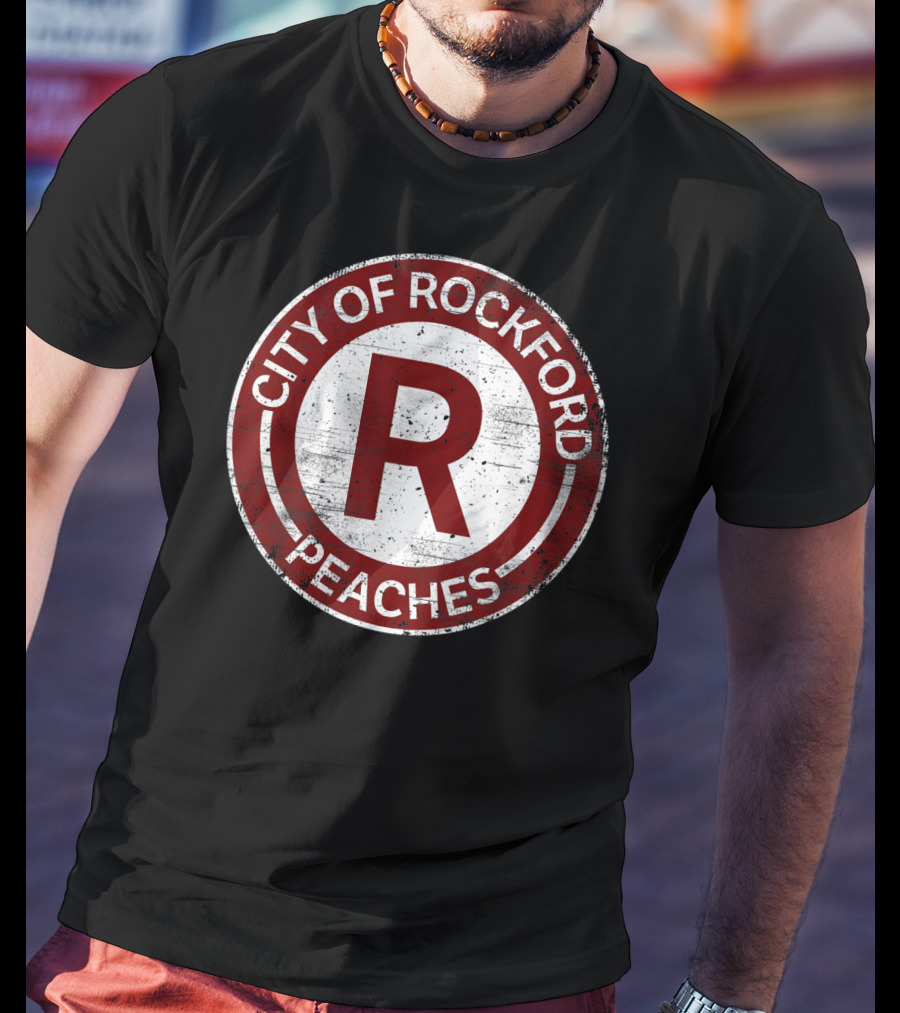 City Of Rockford Peaches Feminist Baseball T-Shirt