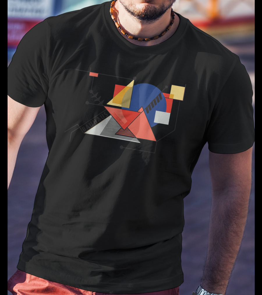 Bauhaus Movement Geometric Abstract 1919 Reproduction T-Shirt