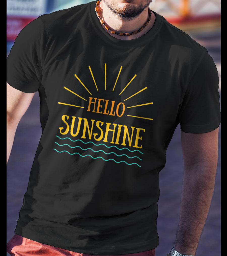 Hello Sunshine Be Kind Inspirational Positive Mom Cute T-Shirt