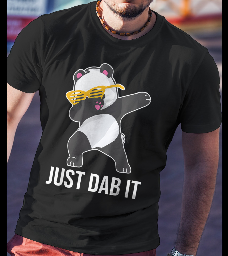 Just Dab It Panda With Sunglasses Dabbing T-Shirt