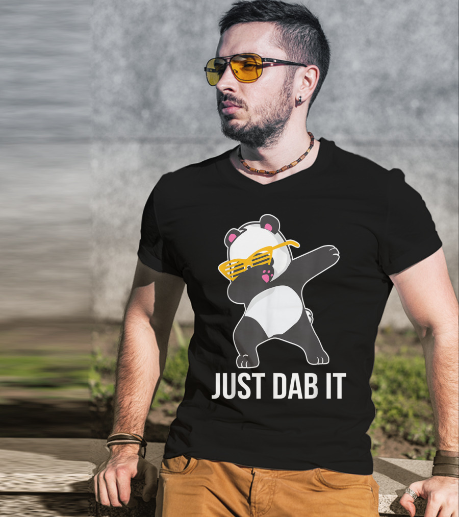 Just Dab It Panda With Sunglasses Dabbing T-Shirt