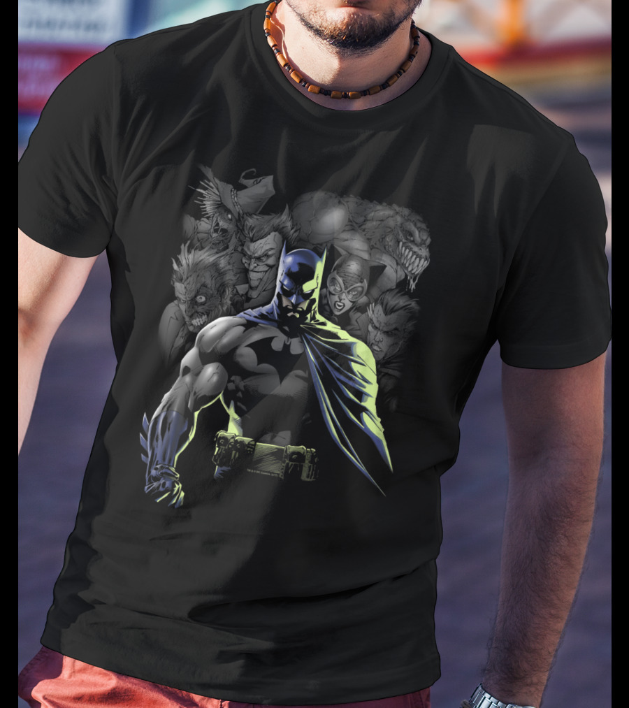 Batman And Villains Unleashed Gotham's Rogues Gallery Showdown T-Shirt