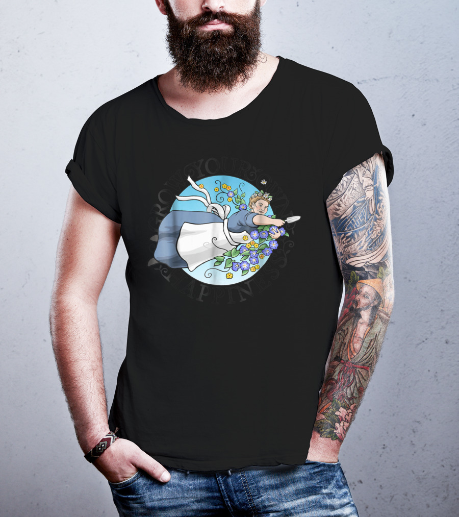 Grow Your Own Happiness Gardening Blossoms T-Shirt
