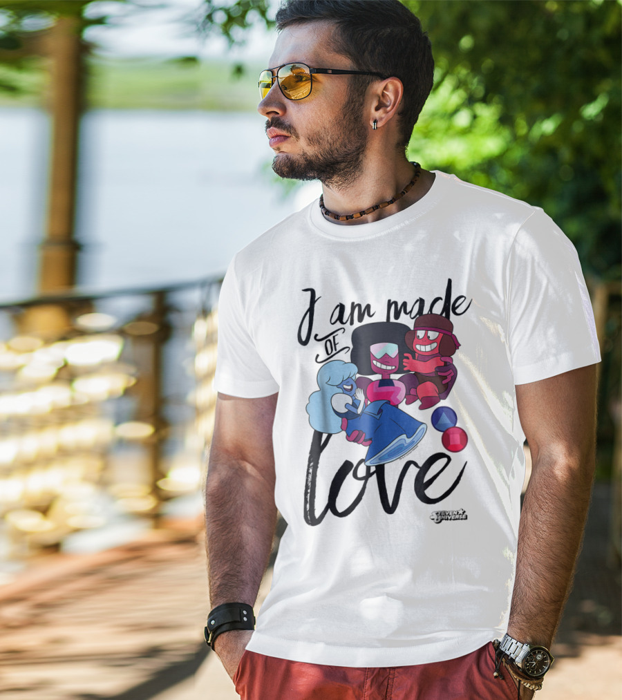 CN Steven Universe I Am Made Of Love Fusion Garnet Sapphire Ruby T-Shirt