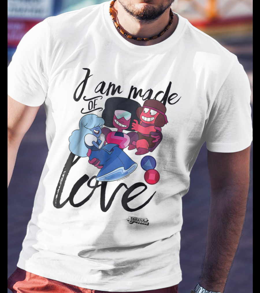 CN Steven Universe I Am Made Of Love Fusion Garnet Sapphire Ruby T-Shirt