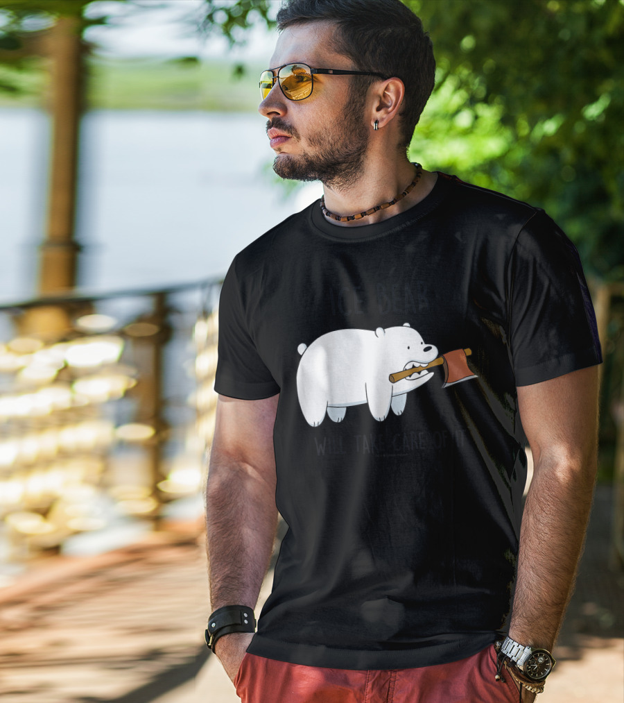 CN We Bare Bears Ice Bear Will Take Care Of It Cartoon Network T-Shirt
