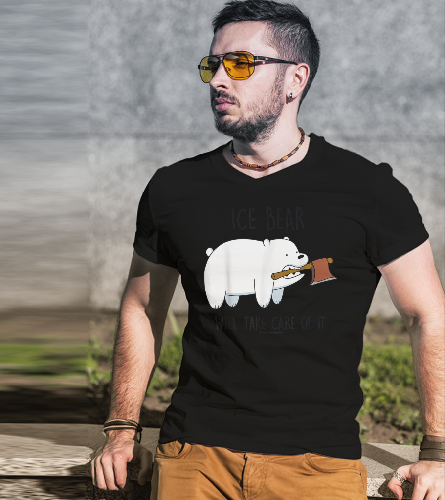 CN We Bare Bears Ice Bear Will Take Care Of It Cartoon Network T-Shirt