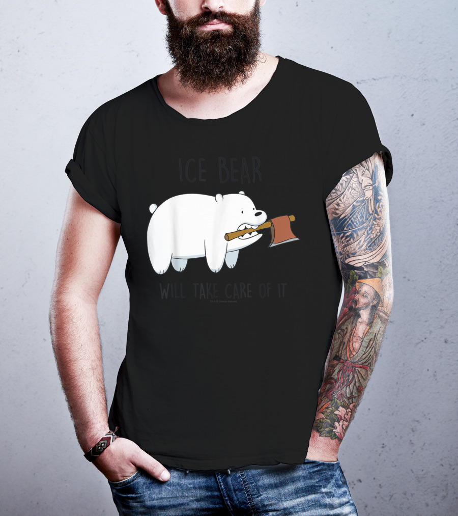 CN We Bare Bears Ice Bear Will Take Care Of It Cartoon Network T-Shirt